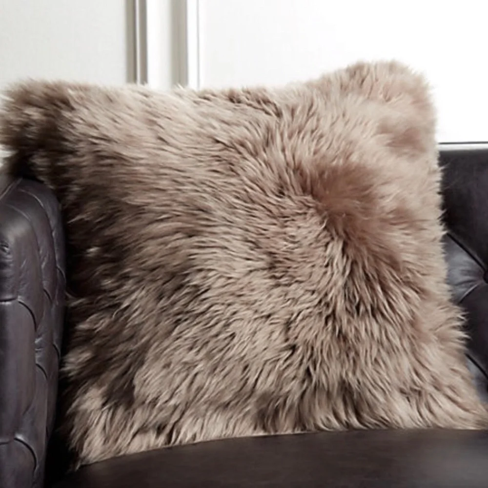 88. Sheepskin Decorative Pillow